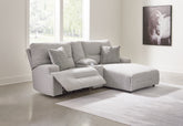Diamond Furniture - Ashley Furniture - Acklen Place 3-Piece Power Reclining Sectional Sofa with Chaise - 3-Piece Power Reclining Sectional Sofa with Chaise - 93605S4