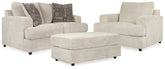 Diamond Furniture - Ashley Furniture - Soletren Loveseat, Oversized Chair and Ottoman - Loveseat, Oversized Chair and Ottoman - 95104U14