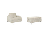 Diamond Furniture - Ashley Furniture - Soletren Chair and Ottoman - Chair and Ottoman - 95104U1