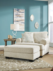 Diamond Furniture - Ashley Furniture - Monaghan Oversized Chair and Ottoman - Oversized Chair and Ottoman - 96205U1