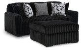 Diamond Furniture - Ashley Furniture - Midnight-Madness Sofa and Oversized Ottoman - Sofa and Oversized Ottoman - 98103U16
