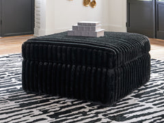 Diamond Furniture - Ashley Furniture - Midnight-Madness Oversized Accent Ottoman - Oversized Accent Ottoman - 9810308