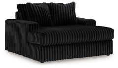 Midnight-Madness 4-Piece Sectional and Oversized Chaise