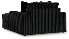 Midnight-Madness 4-Piece Sectional and Oversized Chaise