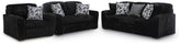 Diamond Furniture - Ashley Furniture - Midnight-Madness Sofa, Loveseat and Oversized Chair - Sofa, Loveseat and Oversized Chair - 98103U14