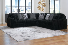 Diamond Furniture - Ashley Furniture - Midnight-Madness 3-Piece Sectional - LAF 3-Piece Sectional - 98103S6