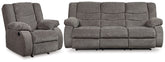 Diamond Furniture - Ashley Furniture - Tulen Reclining Sofa and Recliner - Reclining Sofa and Recliner - 98606U2
