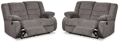 Diamond Furniture - Ashley Furniture - Tulen Set of 2 Reclining Loveseats - Set of 2 Reclining Loveseats - 98606U5