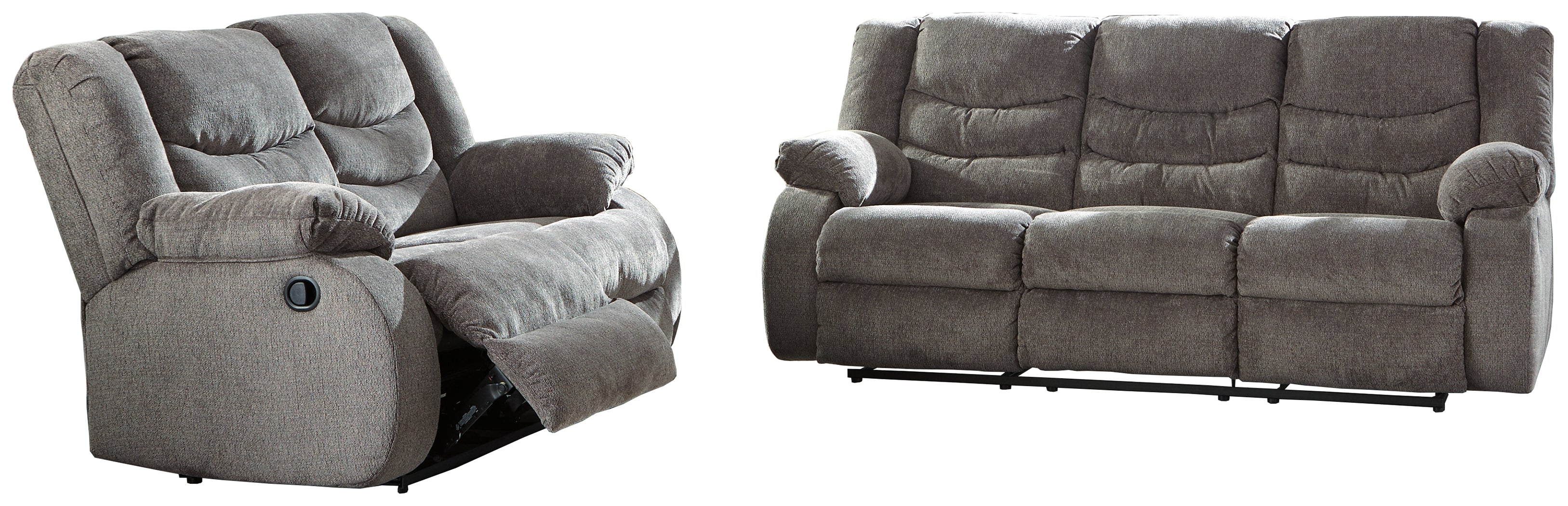 Diamond Furniture - Ashley Furniture - Tulen Reclining Sofa and Loveseat - Reclining Sofa and Loveseat - 98606U1