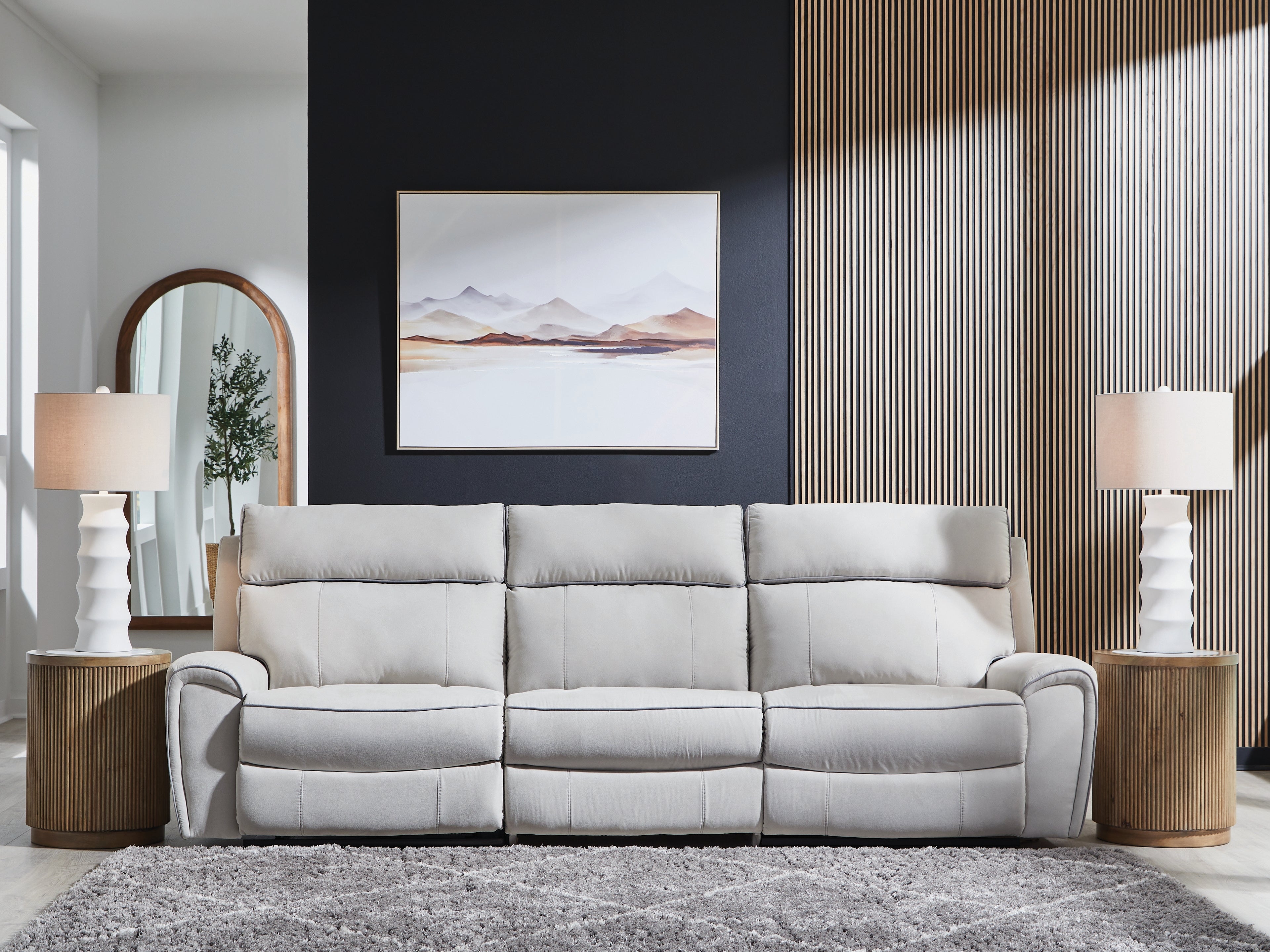 Diamond Furniture - Ashley Furniture - Social Pointe 3-Piece Power Reclining Sectional - 3-Piece Power Reclining Sectional - PC98802S1