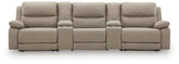 Diamond Furniture - Ashley Furniture - Narwhal Place 5-Piece Reclining Sectional with Storage Consoles - 5-Piece Reclining Sectional with Storage Consoles - PC99201S39
