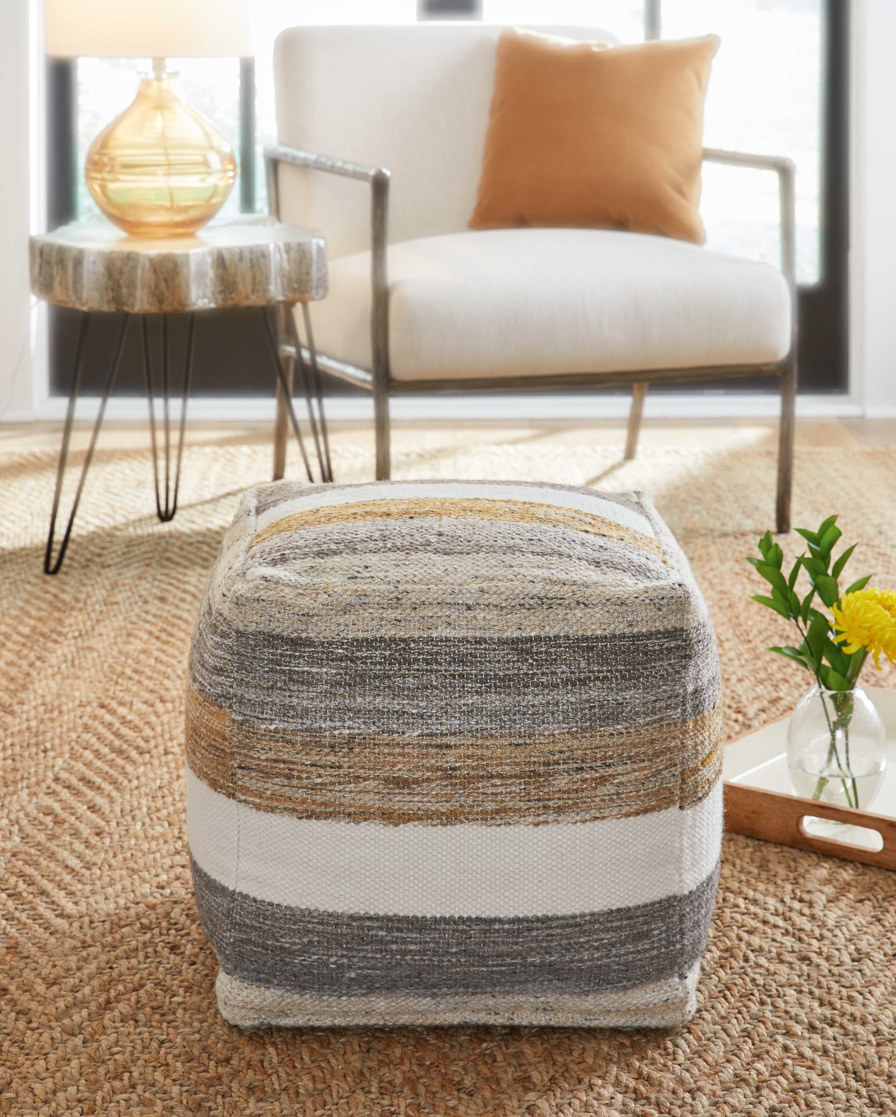 Diamond Furniture - Ashley Furniture - Josalind Pouf - Pouf - A1000935