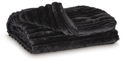 Diamond Furniture - Ashley Furniture - Alsonwell Throw (Set of 3) - Throw (3/CS) / Black - A1001083