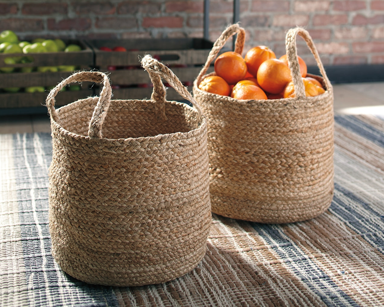 Diamond Furniture - Ashley Furniture - Brayton Basket (Set of 2) - Basket Set (Set of 2) - A2000094