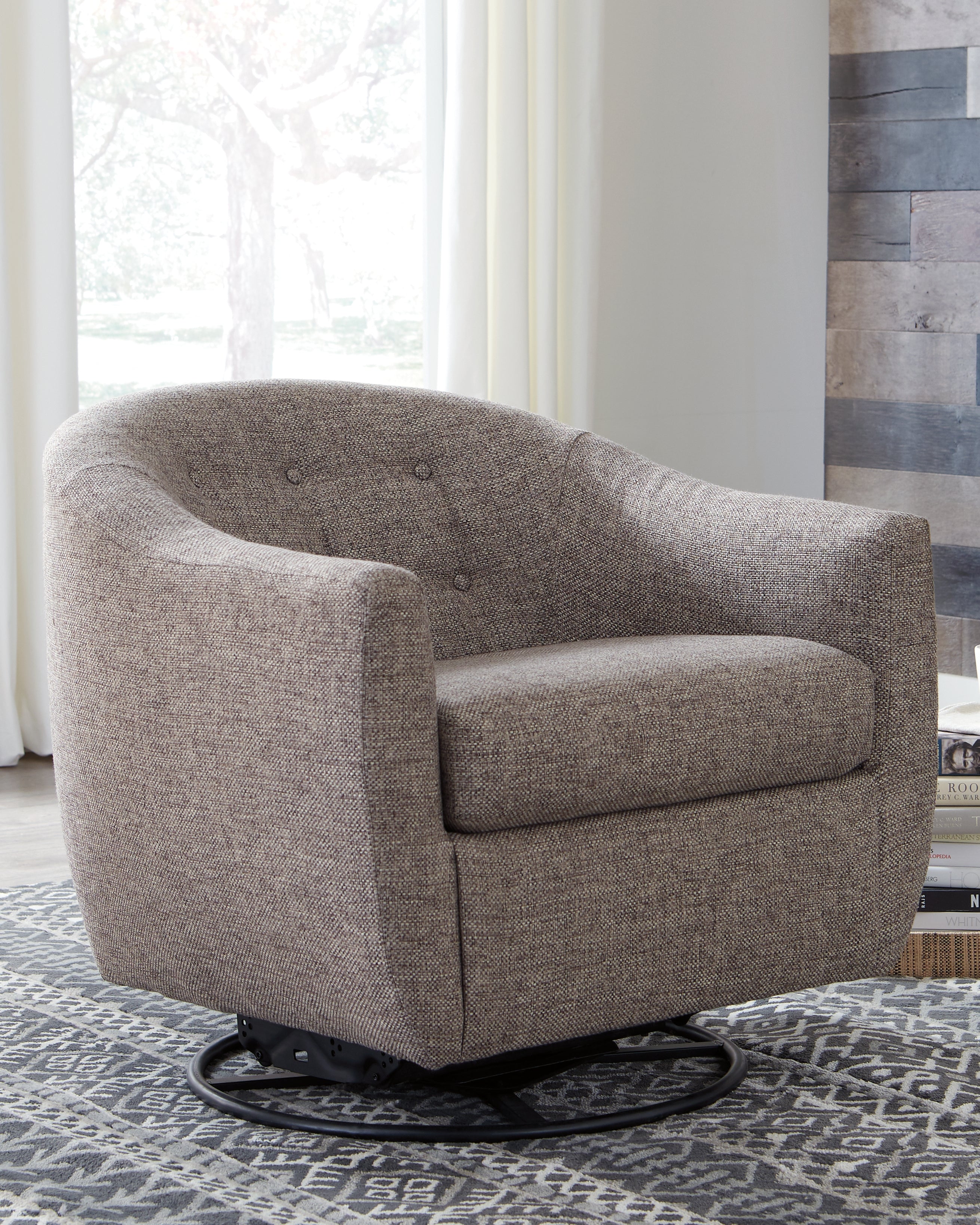 Diamond Furniture - Ashley Furniture - Upshur Accent Chair - Swivel Glider Accent Chair - A3000003