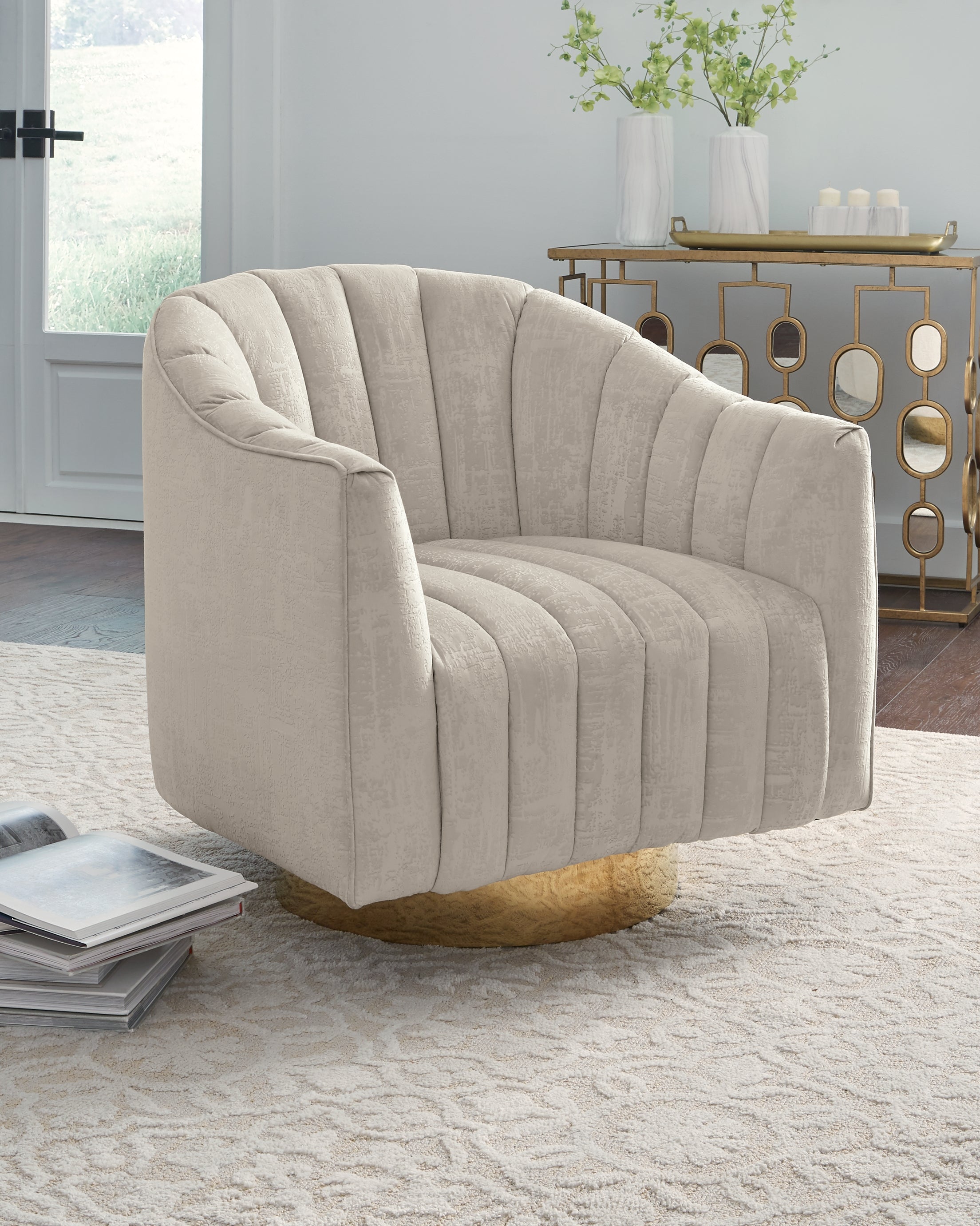 Diamond Furniture - Ashley Furniture - Penzlin Accent Chair - Swivel Accent Chair - A3000241