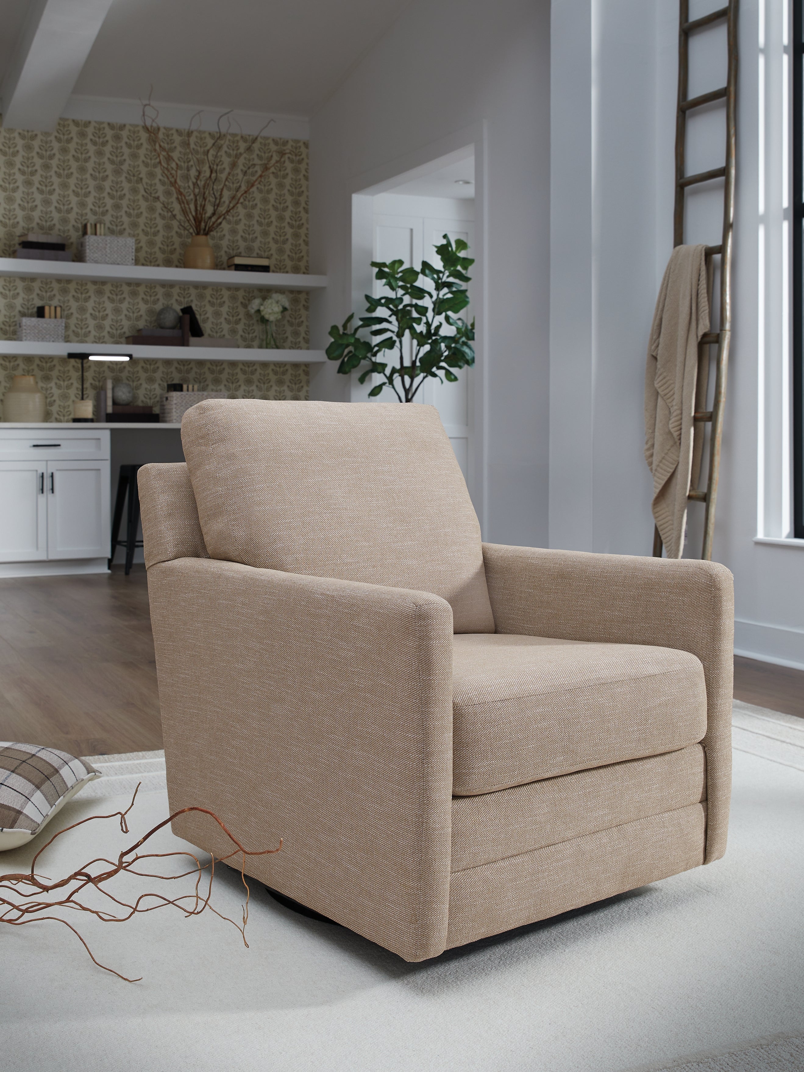 Diamond Furniture - Ashley Furniture - Freybourne Next-Gen Nuvella Swivel Accent Chair - Swivel Accent Chair - A3000736