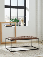 Diamond Furniture - Ashley Furniture - Junsor Coffee Table Ottoman - Cocktail Ottoman - A3000826