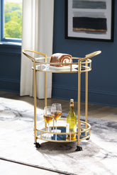 Diamond Furniture - Ashley Furniture - Wynora Bar Cart - Bar Cart - A4000099
