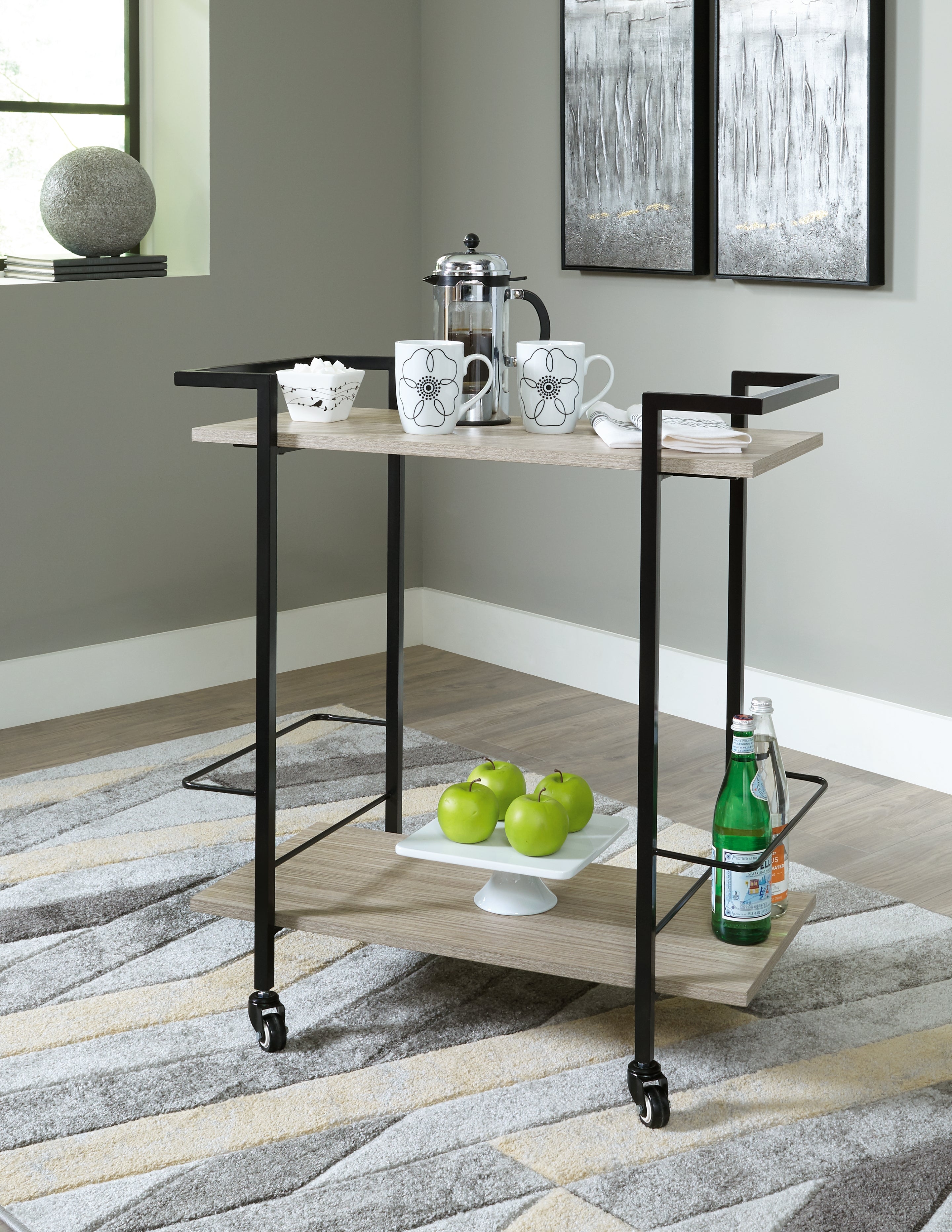Diamond Furniture - Ashley Furniture - Waylowe Bar Cart - Bar Cart - A4000389