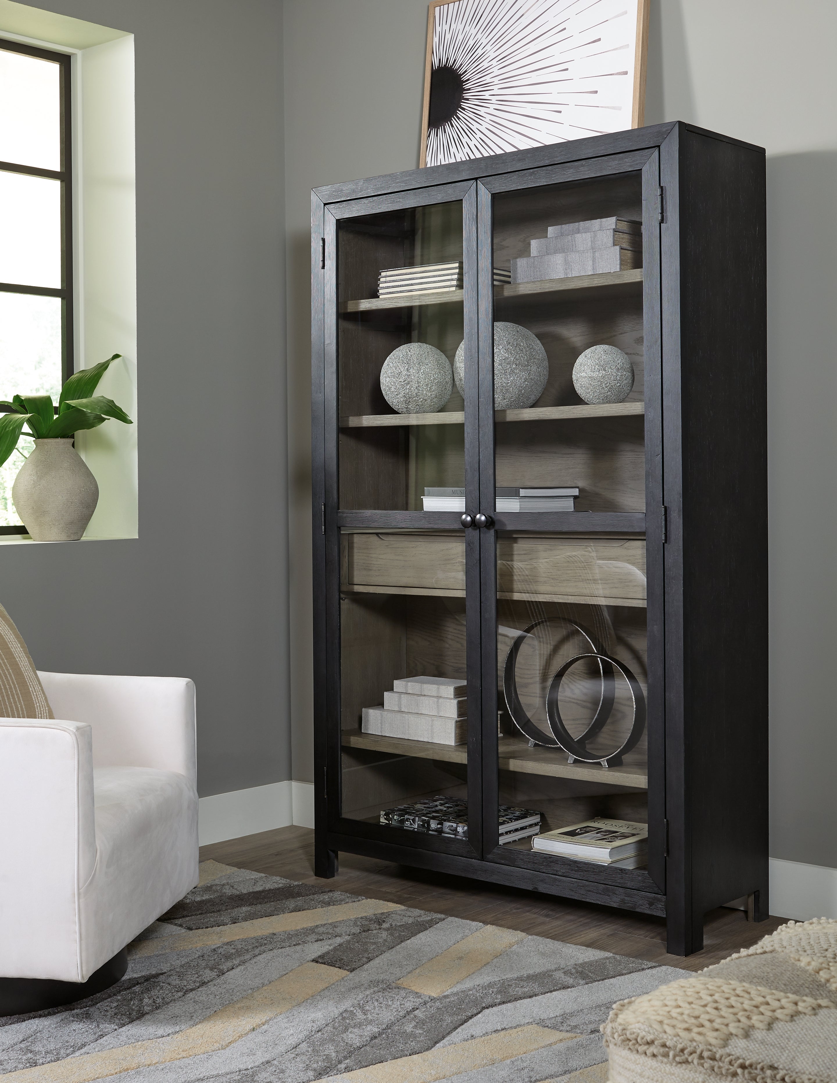 Diamond Furniture - Ashley Furniture - Lenston Accent Cabinet - Accent Cabinet - A4000507