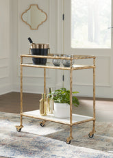 Diamond Furniture - Ashley Furniture - Plattfield Bar Cart - Bar Cart - A4000625