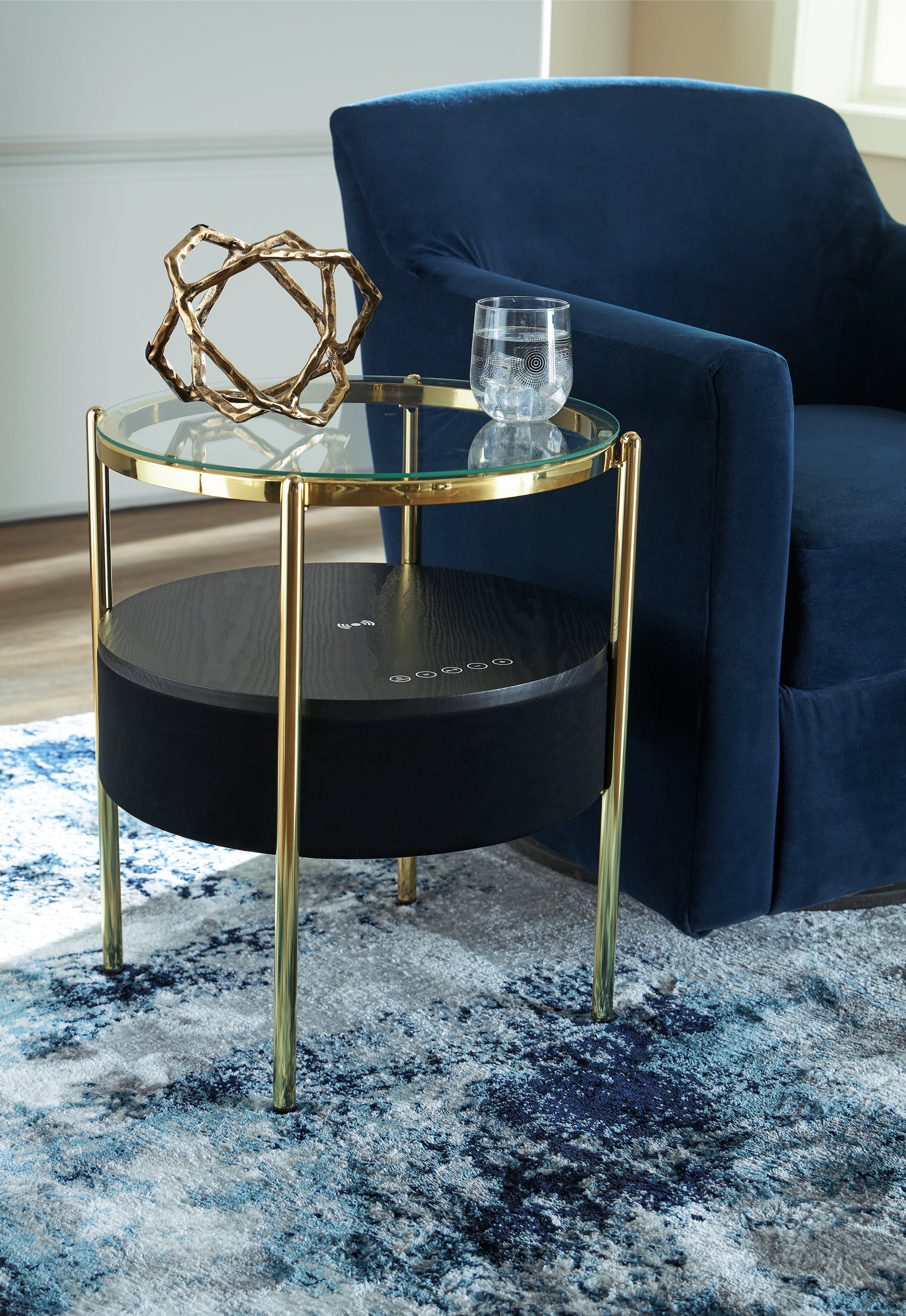 Diamond Furniture - Ashley Furniture - Nedman Accent Table with Speaker - Accent Table with Speaker - A4000669