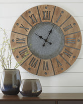 Diamond Furniture - Ashley Furniture - Payson Wall Clock - Wall Clock - A8010076