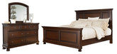Diamond Furniture - Ashley Furniture - Porter King Panel Bed, Dresser and Mirror - King Panel Bed, Dresser and Mirror - B697B34