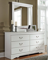 Diamond Furniture - Ashley Furniture - Anarasia Dresser and Mirror - Dresser and Mirror - B129B3