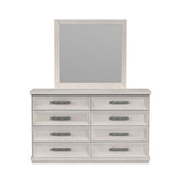 Dresser and Mirror in Antique White