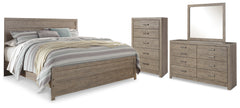 Diamond Furniture - Ashley Furniture - Culverbach King Panel Bed, Dresser, Mirror and Chest - King Panel Bed, Dresser, Mirror and Chest - B070B30