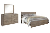 Diamond Furniture - Ashley Furniture - Culverbach King Panel Bed, Dresser and Mirror - King Panel Bed, Dresser and Mirror - B070B28