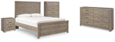 Diamond Furniture - Ashley Furniture - Culverbach Full Panel Bed, Dresser, Chest and Nightstand - Full Panel Bed, Dresser, Chest and Nightstand - B070B18