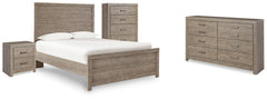 Diamond Furniture - Ashley Furniture - Culverbach Full Panel Bed, Dresser, Chest and Nightstand - Full Panel Bed, Dresser, Chest and Nightstand - B070B18