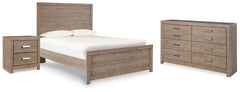 Diamond Furniture - Ashley Furniture - Culverbach Full Panel Bed, Dresser and Nightstand - Full Panel Bed, Dresser and Nightstand - B070B29