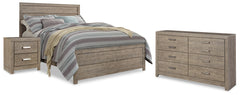 Diamond Furniture - Ashley Furniture - Culverbach Queen Panel Bed, Dresser and Nightstand - Queen Panel Bed, Dresser and Nightstand - B070B31
