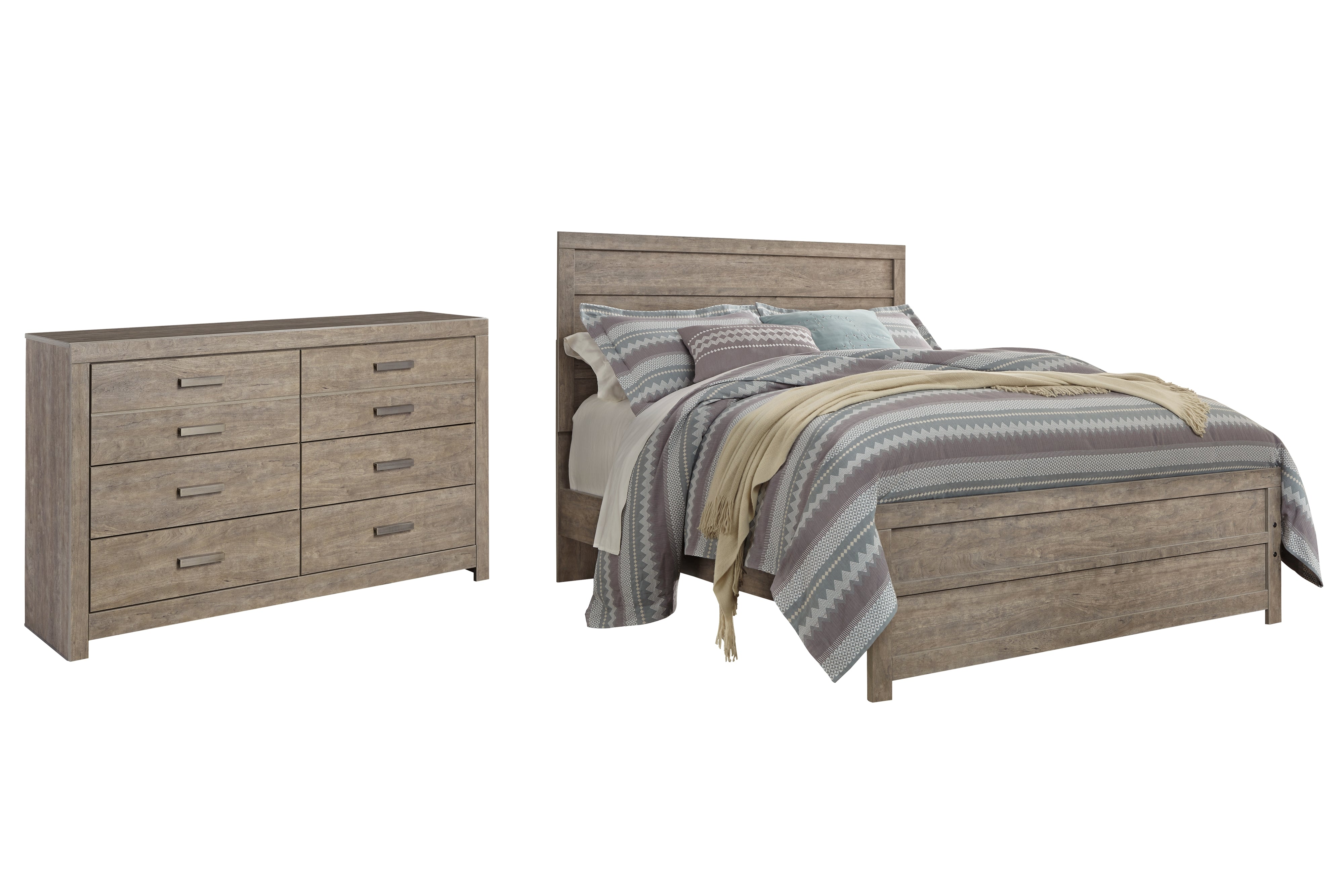 Diamond Furniture - Ashley Furniture - Culverbach Queen Panel Bed and Dresser - Queen Panel Bed and Dresser - B070B27