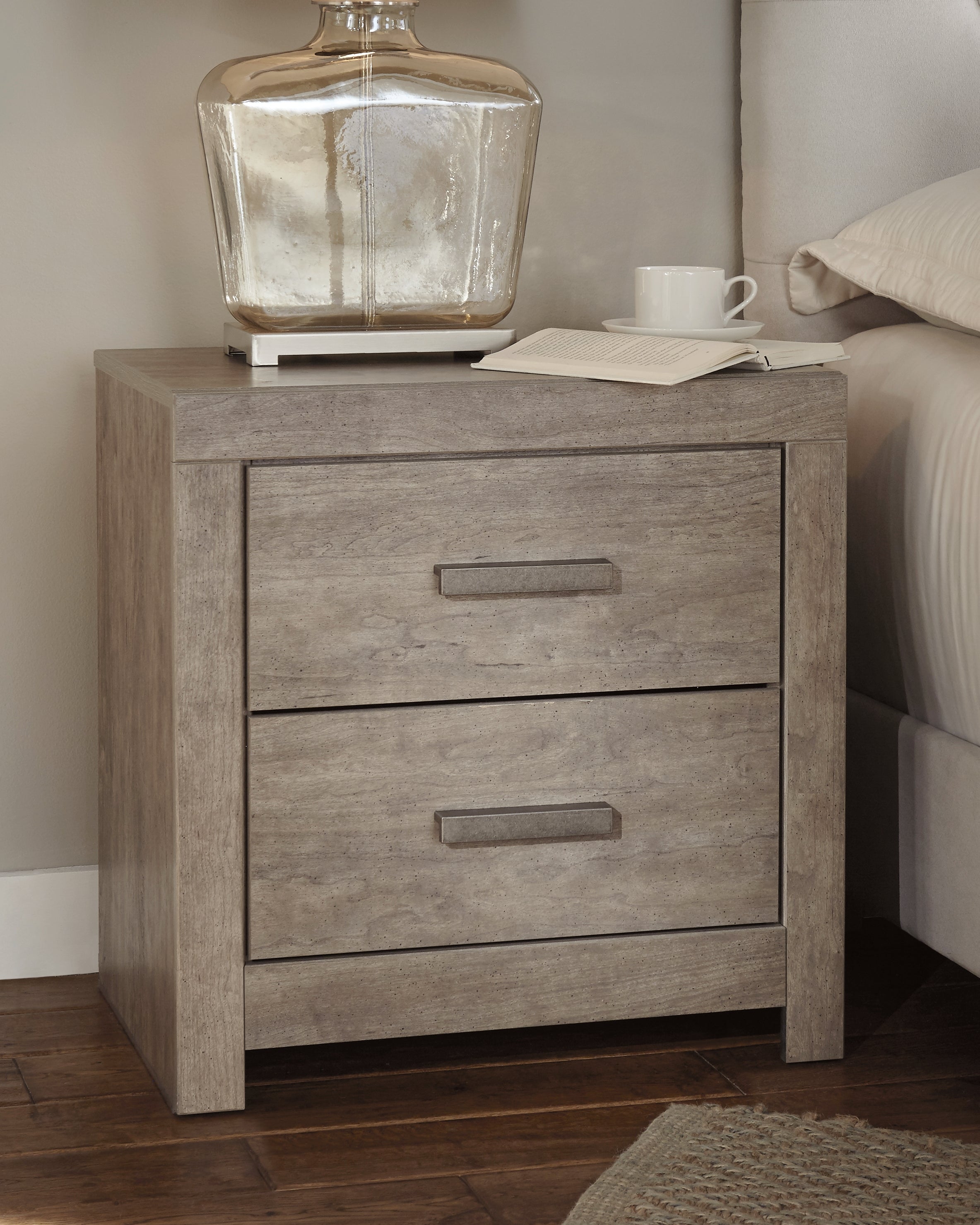 Diamond Furniture - Ashley Furniture - Culverbach Nightstand - Two Drawer Night Stand - B070-92