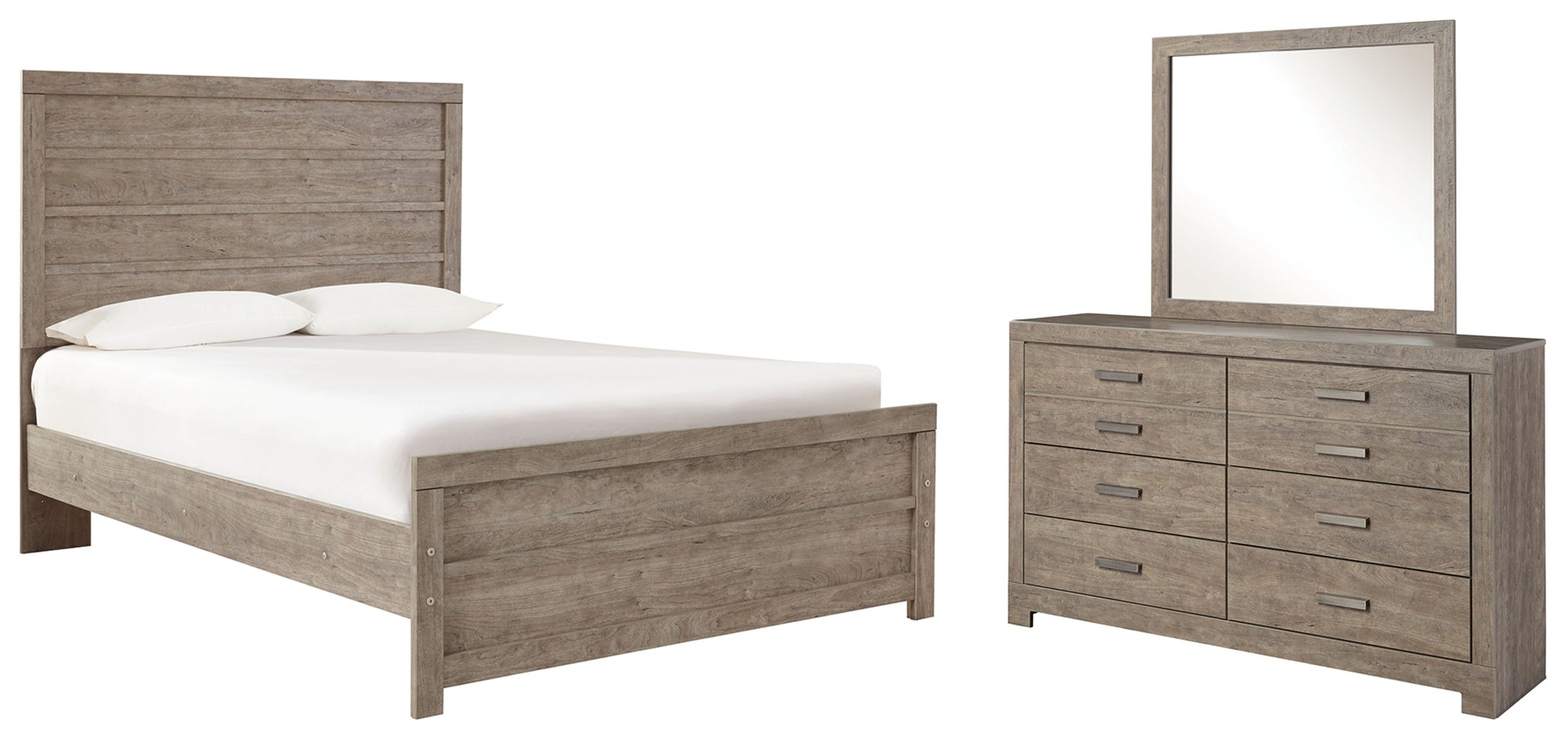 Diamond Furniture - Ashley Furniture - Culverbach Full Panel Bed, Dresser and Mirror - Full Panel Bed, Dresser and Mirror - B070B6