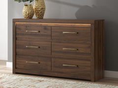 Diamond Furniture - Ashley Furniture - Janfyn Dresser - Six Drawer Dresser - PCB1010-31