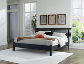 Diamond Furniture - Ashley Furniture - Danziar King Slat Panel Bed - King Slat Panel Bed - B1013B6