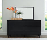 Diamond Furniture - Ashley Furniture - Danziar Dresser and Mirror - Dresser and Mirror - B1013B11