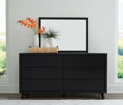 Diamond Furniture - Ashley Furniture - Danziar Dresser and Mirror - Dresser and Mirror - B1013B11
