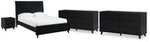 Diamond Furniture - Ashley Furniture - Danziar Queen Panel Bed, 2 Dressers and Nightstand - Queen Panel Bed, 2 Dressers and Nightstand - B1013B31