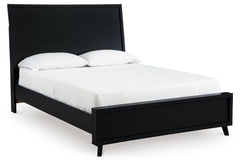 Danziar Queen Panel Platform Bed and 2 Nightstands
