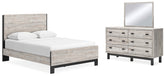 Diamond Furniture - Ashley Furniture - Vessalli Queen Panel Bed, Dresser and Mirror - Queen Panel Bed, Dresser and Mirror - B1036B3