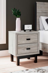 Diamond Furniture - Ashley Furniture - Vessalli Nightstand - Two Drawer Night Stand - B1036-92
