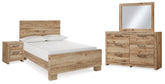 Diamond Furniture - Ashley Furniture - Hyanna Full Panel Bed, Dresser, Mirror and Nightstand - Full Panel Bed, Dresser, Mirror and Nightstand - B1050B57