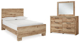 Diamond Furniture - Ashley Furniture - Hyanna Full Panel Bed, Dresser and Mirror - Full Panel Bed, Dresser and Mirror - B1050B23